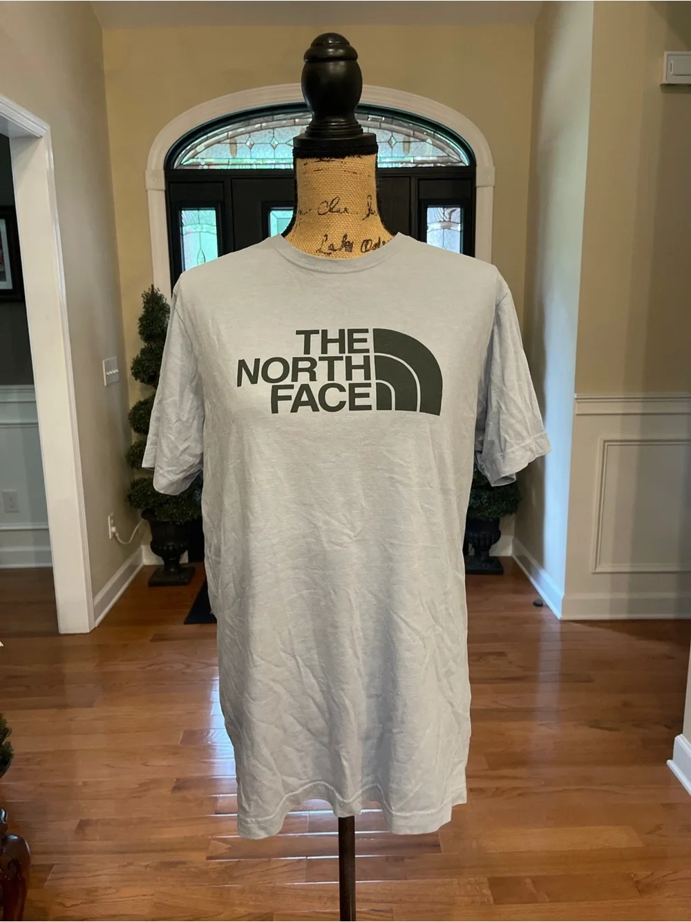 The North Face Light Blue Gray Short Sleeved Tee T-Shirt Medium